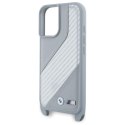 Etui BMW M Edition Carbon Stripe & Strap na iPhone 16 - szare