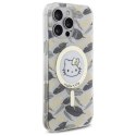 Etui Hello Kitty IML Golden Leaves MagSafe na iPhone 16 Pro Max - białe