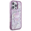 Etui Hello Kitty Liquid Glitter 50TH Anniversary Party na iPhone 16 Pro Max - fioletowe