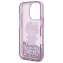 Etui Hello Kitty Liquid Glitter 50TH Anniversary Party na iPhone 16 Pro Max - fioletowe