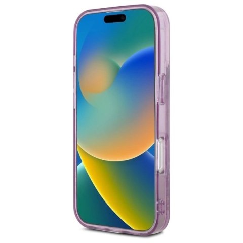 Etui Hello Kitty Liquid Glitter 50TH Anniversary Party na iPhone 16 Pro - fioletowe