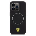 Etui Ferrari Printed Ring MagSafe na iPhone 15 Pro Max - czarne