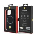 Etui Ferrari Printed Ring MagSafe na iPhone 15 Pro Max - czarne