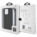 Etui BMW Signature Leather Wordmark Cord na iPhone 16 Pro Max - czarne