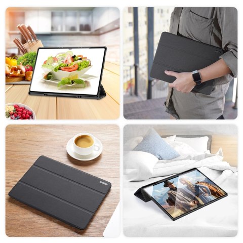 DUX DUCIS Domo składany pokrowiec etui na tablet z funkcją Smart Sleep podstawka Samsung Galaxy Tab S8/S9 Ultra czarny