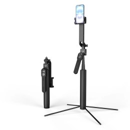 Premium selfie stick Wozinsky WST-360YS 1,8m z funkcją statywu z automatycznym śledzeniem twarzy 360° AI sterowanie gestami - cz