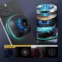 Uchwyt samochodowy Wozinsky WCT5-Q6S2Y z ładowarką indukcyjną Qi/MagSafe 15W na kratkę wentylacji z wentylatorem - czarny