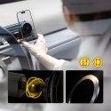 Uchwyt samochodowy Wozinsky WCT5-Q6S2Y z ładowarką indukcyjną Qi/MagSafe 15W na kratkę wentylacji z wentylatorem - czarny