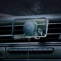 Uchwyt samochodowy Wozinsky WCT5-Q6S2Y z ładowarką indukcyjną Qi/MagSafe 15W na kratkę wentylacji z wentylatorem - czarny