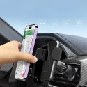 Uchwyt samochodowy Wozinsky WEDZ-3Y8S zaciskowy z ładowarką indukcyjną 15W do telefonu na kratkę nawiewu - czarny