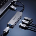 Hub USB-A/USB-C Orico YSA5-U3 stacja dokująca 3x USB-A 2.0 + 1x USB-A 3.0 - szary