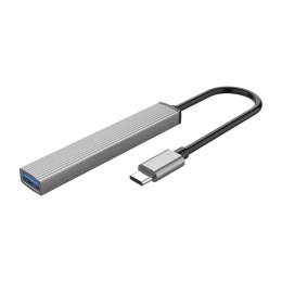 Hub USB-C Orico AH-13 stacja dokująca 1x USB-A 3.0 + 3x USB-A 2.0 - szary