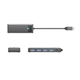 Hub USB-C Orico PAPW4A-C3 stacja dokująca 4x USB-A 3.0 - czarny
