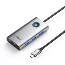 Hub USB-C Orico PW11-6P stacja dokująca 3x USB-A 3.0 + 1x USB-C 2.0 + 1x HDMI - szary