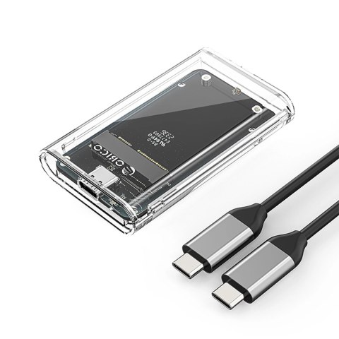 Kieszeń dyskowa Orico TC10-MS MSATA USB-C 3.2 5Gb/s - przezroczysta