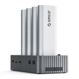 Stacja dokująca Orico IT48N-C na 4 dyski z funkcją klonowania M.2 NVME - szara