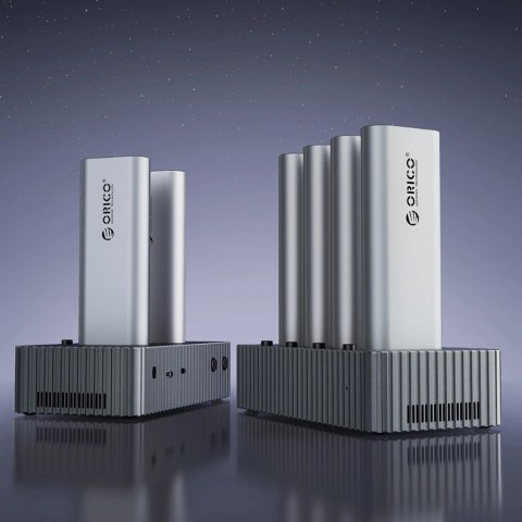 Stacja dokująca Orico IT48N-C na 4 dyski z funkcją klonowania M.2 NVME - szara