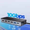 Stacja dokująca Orico OM28PR-G2 USB-C z kieszenią na dysk M.2 + 1 x USB-A 3.2 + 1x USB-C 3.2 + 2x USB-A 2.0 + 1x HDMI + 1x Ether