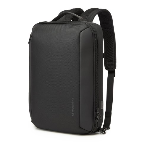 Plecak/torba Wozinsky Premium wodoodporny na laptopa 15,6'' z paskiem - czarny