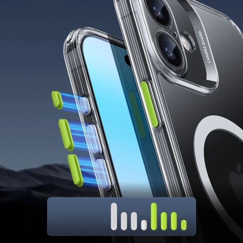 Etui ESR Classic Pro Set Halolock MagSafe na iPhone 16 - przezroczyste