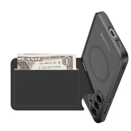 Etui Dux Ducis Rafi II na Samsung Galaxy S25 z podstawką i portfelem - czarne