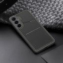 Etui Dux Ducis Rafi II na Samsung Galaxy S25 z podstawką i portfelem - czarne