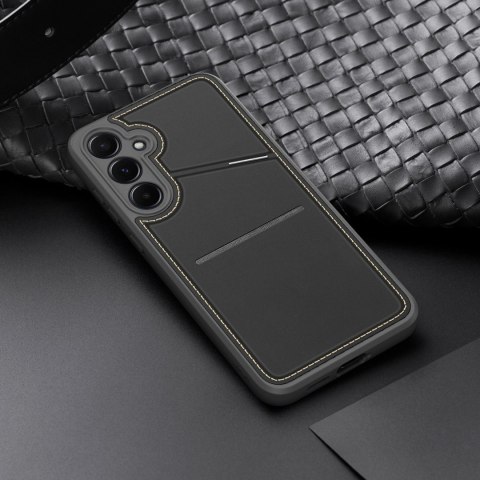 Etui Dux Ducis Rafi II na Samsung Galaxy S25+ z podstawką i portfelem - czarne