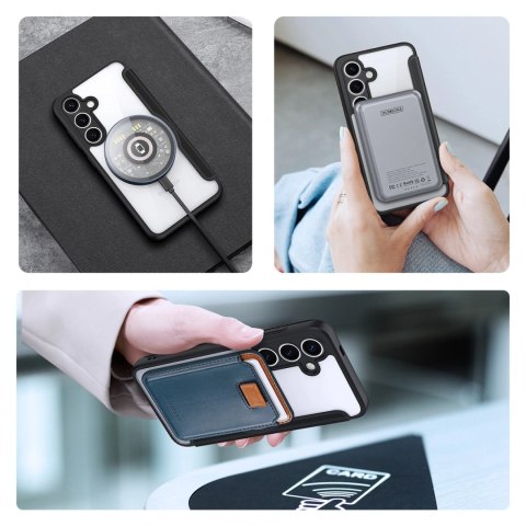 Etui Dux Ducis Skin X Pro na Samsung Galaxy S25+ z MagSafe i portfelem - czarne