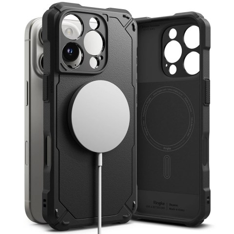 Etui Ringke Rugged Gear MagSafe na iPhone 16 Pro - czarny