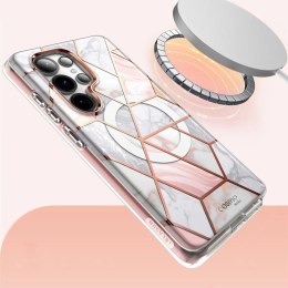 Etui Supcase Cosmo Mag na Samsung Galaxy S25 Ultra - marmurowo-różowe