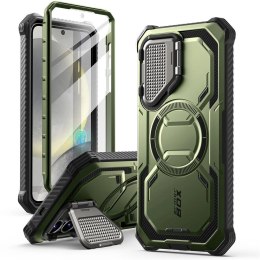 Etui Supcase IBLSN Armorbox Mag na Samsung Galaxy S25 - oliwkowy