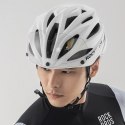Kask rowerowy Rockbros z szybką, odpinane okulary z ochroną UV, unisex - brązowy