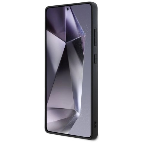 Etui BMW Leather Half Textured MagSafe na Samsung Galaxy S25 Ultra - czarne