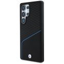 Etui BMW Leather Textured and Smooth MagSafe na Samsung Galaxy S25 Ultra - czarne