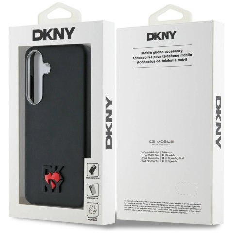 Etui DKNY Leather Heart of NY na Samsung Galaxy S25 - czarne