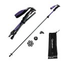 Kijek trekkingowy Qunature nordic walking aluminiowy 110 - 130 cm 1 szt. - fioletowy