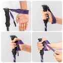 Kijek trekkingowy Qunature nordic walking aluminiowy 110 - 130 cm 1 szt. - fioletowy