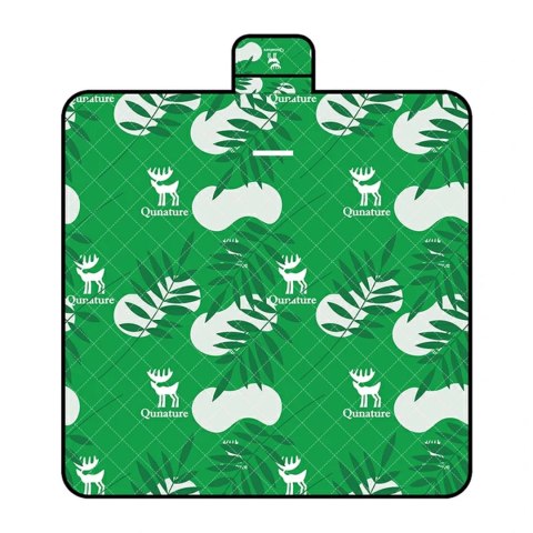 Mata piknikowa Qunature koc wodoodporny turystyczny 2 x 2 m - zielona