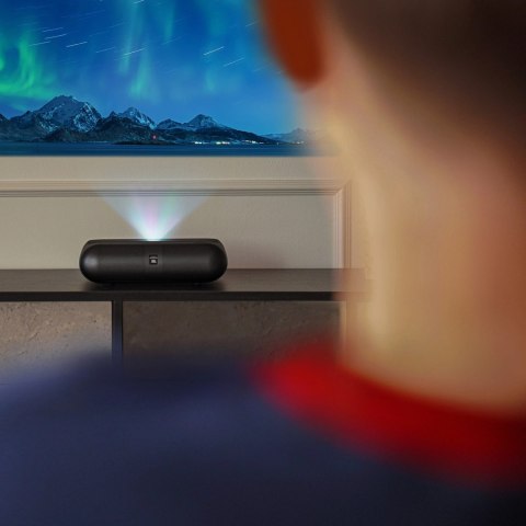 Projektor multimedialny Yaber K300s laserowy RGB FullHD 1080p z głośnikami JBL - czarny