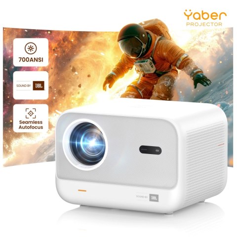 Projektor multimedialny Yaber L2s LCD FullHD 1080p z głośnikami JBL - biały