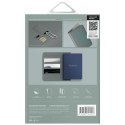 Etui na paszport UNIQ Belmont z blokadą RFID - zielone/kość słoniowa