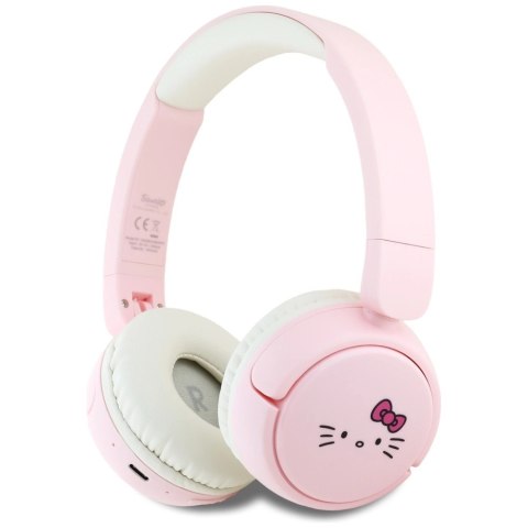 Słuchawki nauszne Hello Kitty Face Logo Bluetooth - różowe