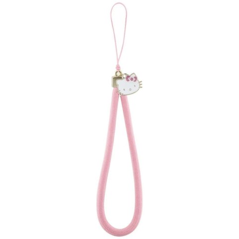 Zawieszka na telefon Hello Kitty Nylon Cord Kitty Head - różowa