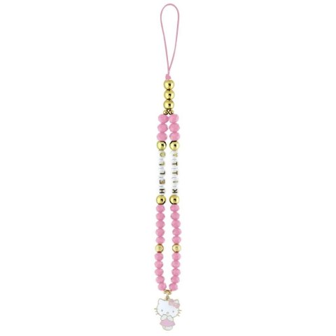 Zawieszka na telefon Hello Kitty Pearls and Beads Kitty Charm - różowa