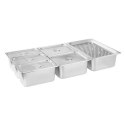 Bemar wodny podgrzewacz wolnostojący z kranem 6 x GN 150mm 55L Royal Catering