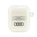 Etui Audi IML Geometric Pattern na AirPods 1 / 2 - białe