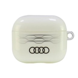 Etui Audi IML Geometric Pattern na AirPods 3 - białe