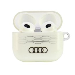Etui Audi IML Geometric Pattern na AirPods 3 - białe