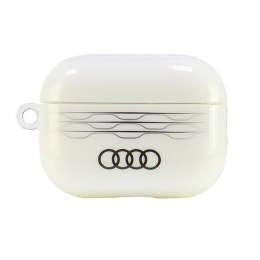 Etui Audi IML Geometric Pattern na AirPods Pro 2 - białe