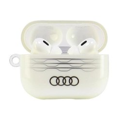Etui Audi IML Geometric Pattern na AirPods Pro 2 - białe